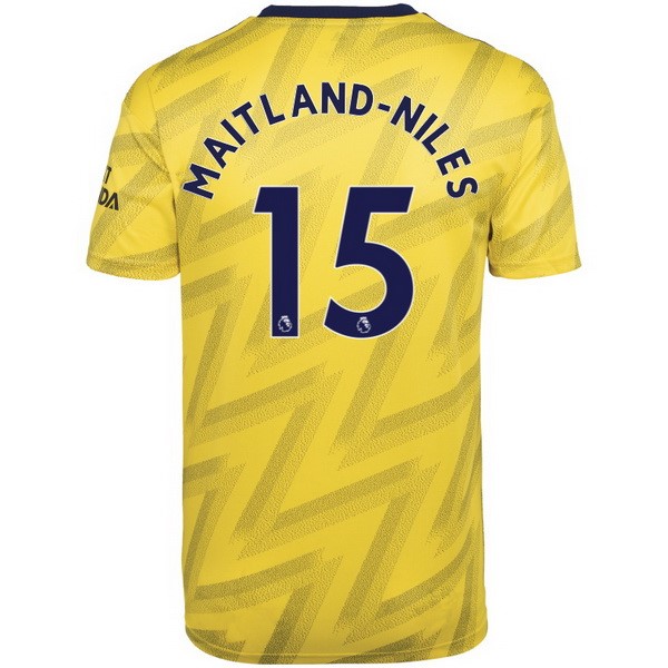 Camiseta Arsenal NO.15 Maitland Niles Segunda equipo 2019-20 Amarillo